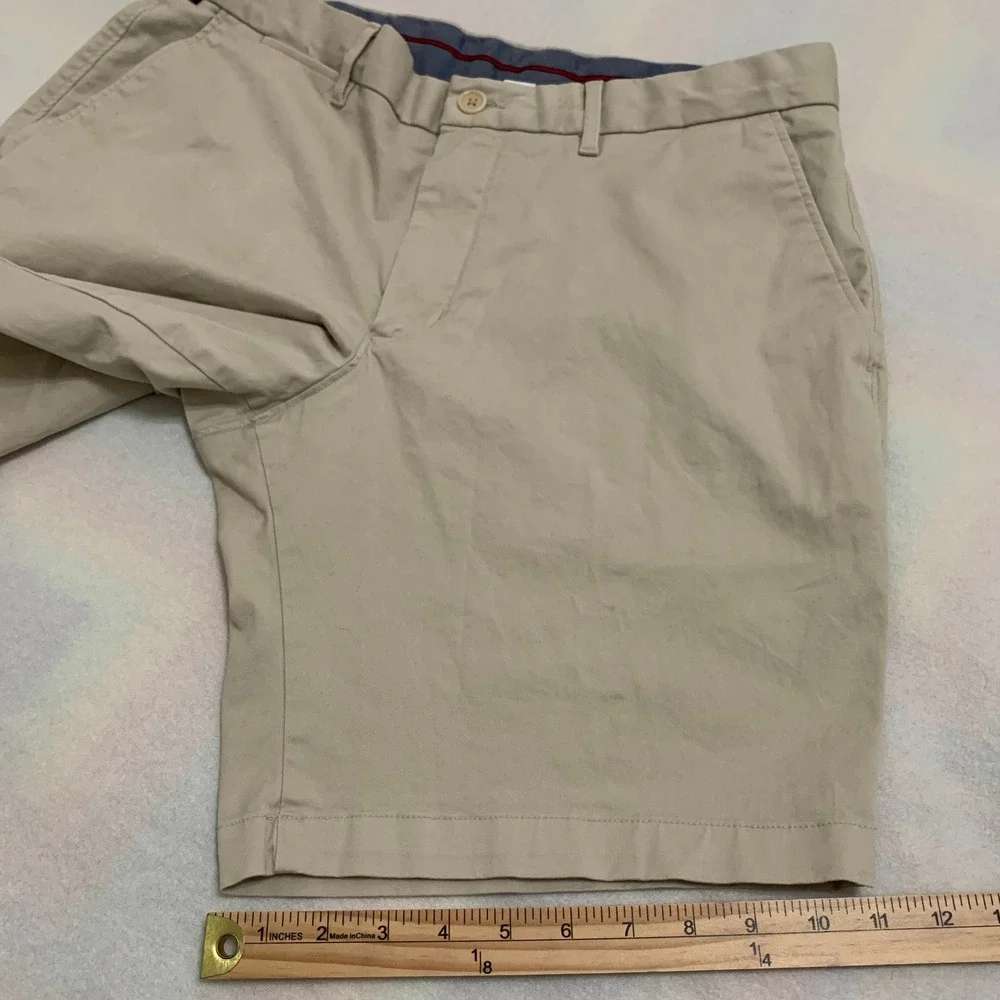 Tommy Hilfiger Men's Size 36‎ Khaki Tan Stretch Chino Shorts 9